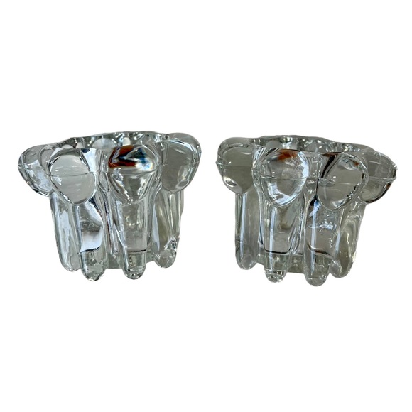 VTG Crystal 2 Pc. Candle Holder Set For Votive and Tapered Candles - Picture 11 of 13